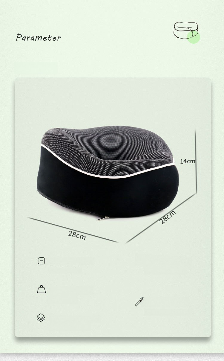 Zero Pressure Pillow, Storage Travel Memory Foam, U Shaped Pillow, Eye Mask Gift Box, Spot Set_voghion.com