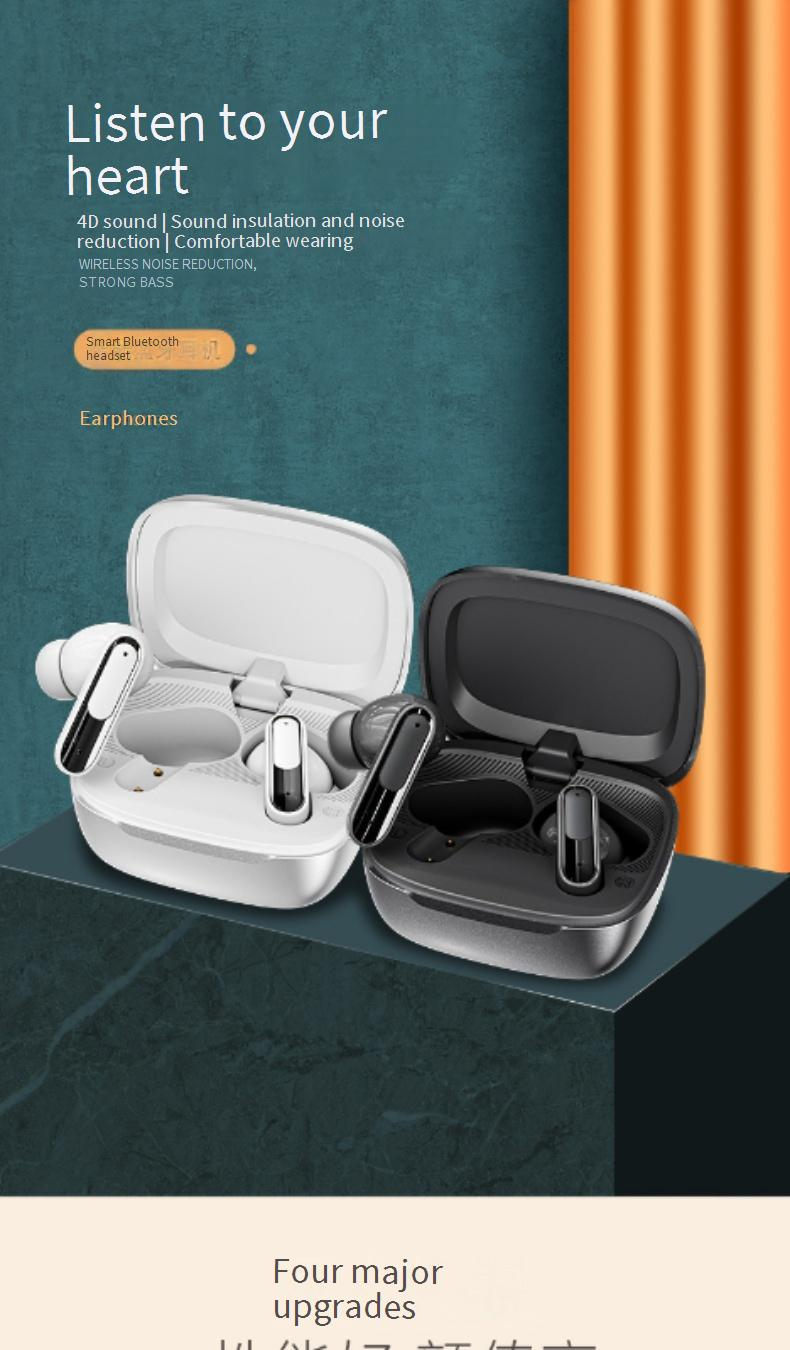 LIVE BEAM 3 Smart Touchscreen Wireless Earbuds With Adjustable Sound, Color Display & Bluetooth 5.4 – IPX4 Waterproof,_voghion.com