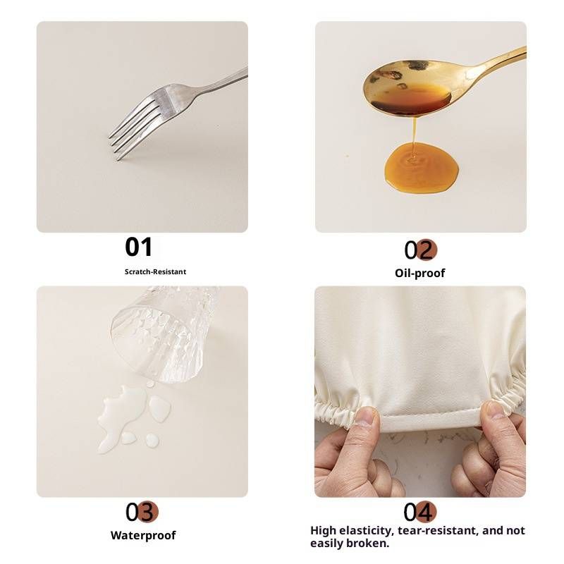 Nappe en PVC de qualité supérieure – Antidérapante et résistante aux rayures, nappe rectangulaire moderne et minimaliste pour salle à manger/bureau (12 couleurs, 13 tailles)_voghion.com