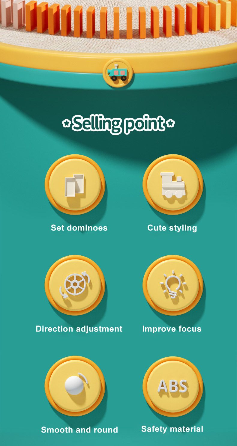 Domino Tokens Mexicain Kids Toys Electric Little Train Domino Building Block Toy Kids STEM Building Montessori Toys_voghion.com