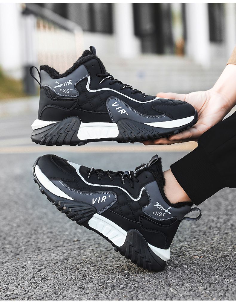 NUOVE scarpe da corsa da uomo alla moda, comode, leggere, antiscivolo, in pile, con suola morbida, per l'autunno e l'inverno._voghion.com