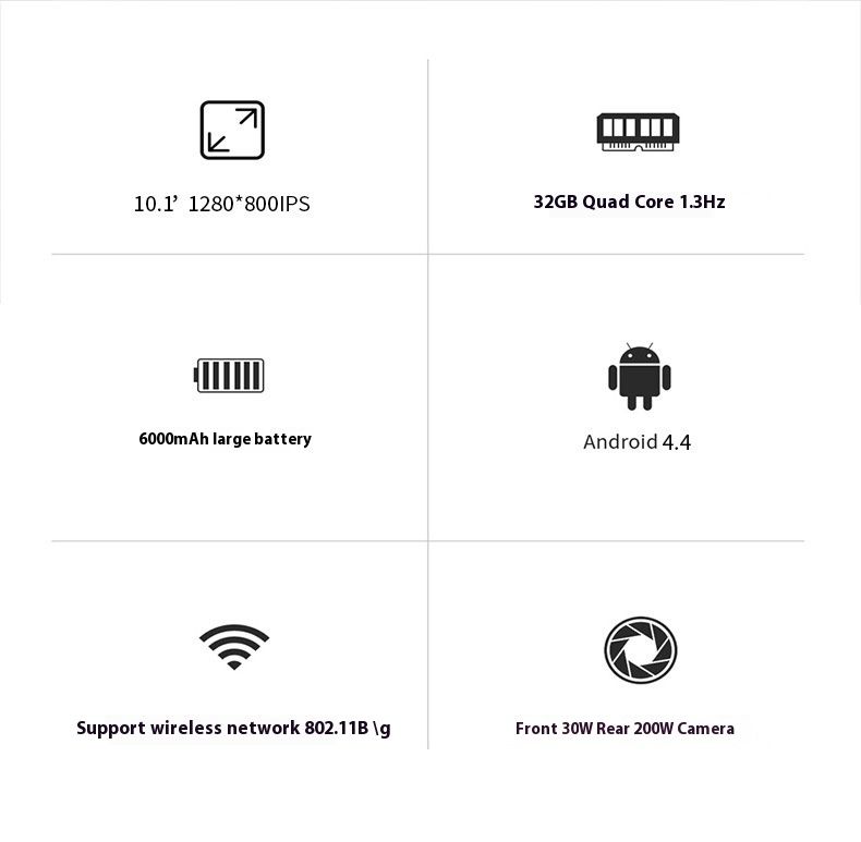 Tablet 10,1-Zoll-WiFi Bluetooth Android Digital Calling Geschenk-Tablet_voghion.com