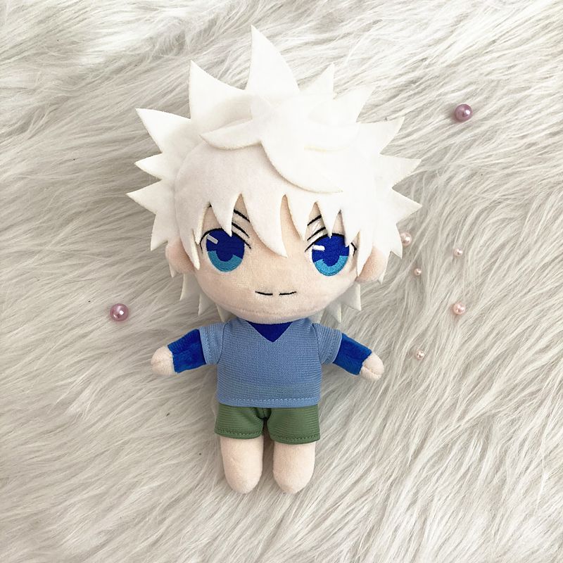 Muñeco de peluche de Anime Hunter X Hunter, Hisoka, Killua, Zoldyck, Gon, almohada de peluche suave y adorable, regalo para niños de 20 cm_voghion.com
