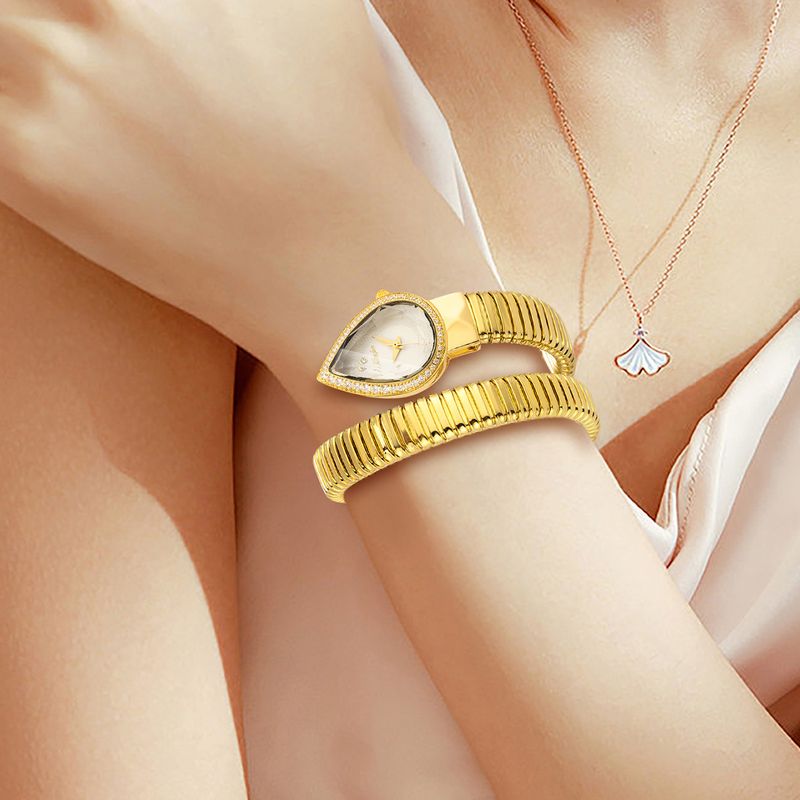 Orologio da polso da donna a forma di serpente, dal design unico, classico e squisito, intarsiato, nuovo in Europa e America, 2025_voghion.com