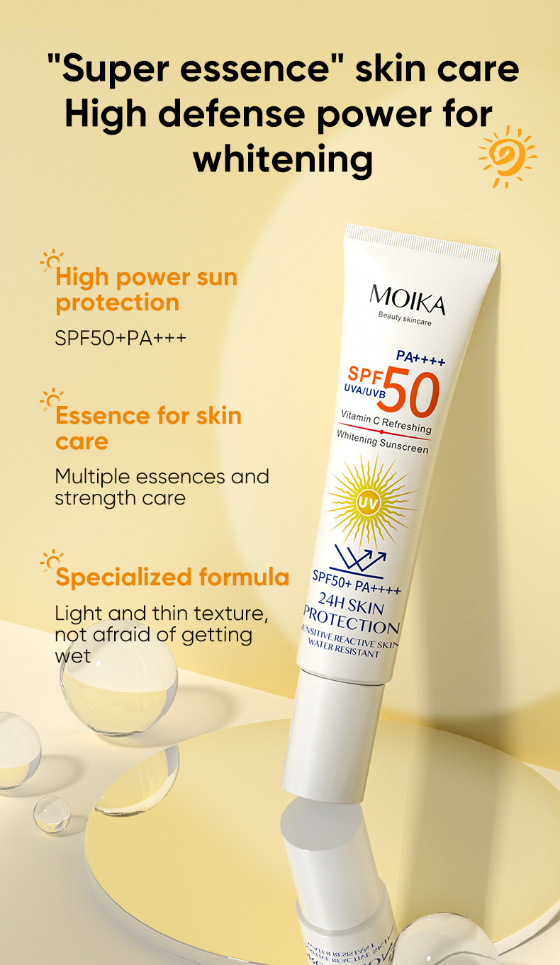 Flytande Summer Outdoor Moisturizing and Reparation Facial Hud UV Isolation Protection Cream_voghion.com
