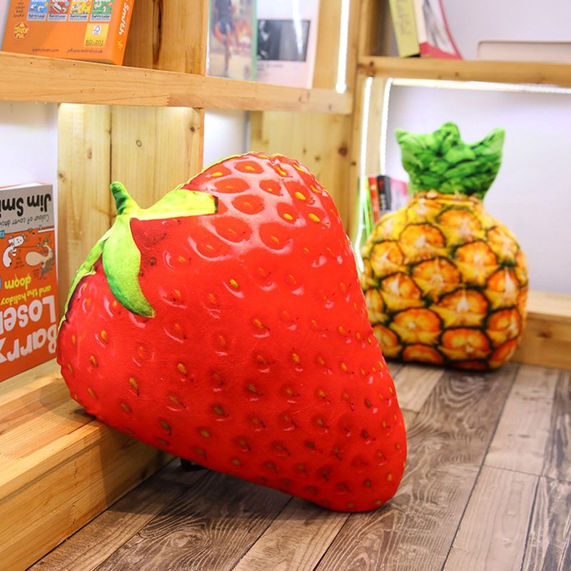 3D-Pfirsich-Plüschkissen mit niedlicher Fruchtform für Büro- und Heimdekoration_voghion.com