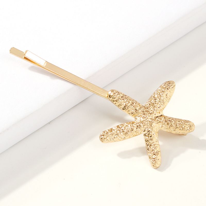 2F0746 New Personalized Alloy Shell Creative Beach Holiday Style Hair Clip Accessories_voghion.com