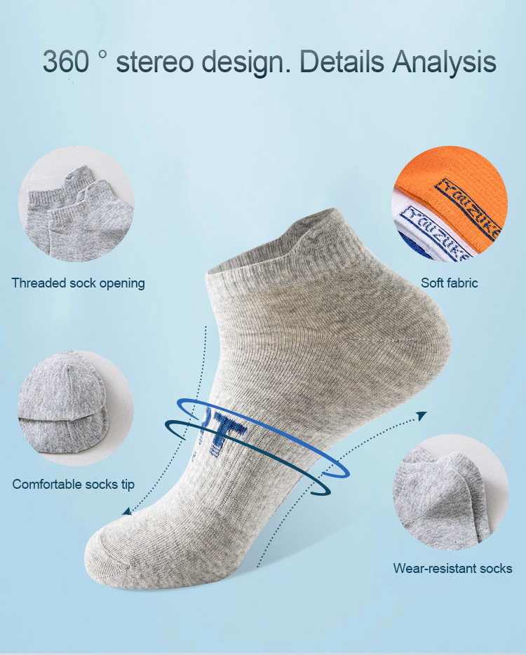 MERCURY 5HSS meeste suvised õhukesed higi imavad lõhnakindlad jooksuspordi Klein sinised pahkluu lühikesed torusokid 5 paari/partii_voghion.com