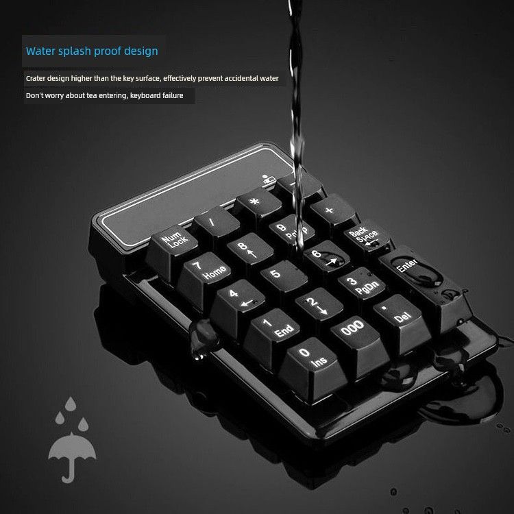Mini Bluetooth Drahtlose Digitale Tastatur Externe USB Verdrahtete Desktop-Computer Notebook Buchhaltung Finanz Kassierer_voghion.com