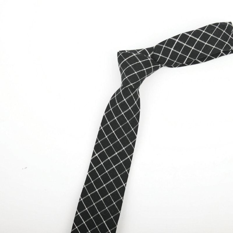 Cravatta stretta da uomo in stile britannico, versione coreana, JK6cm, elegante, effetto lino, a righe, alla moda, casual, per laurea_voghion.com