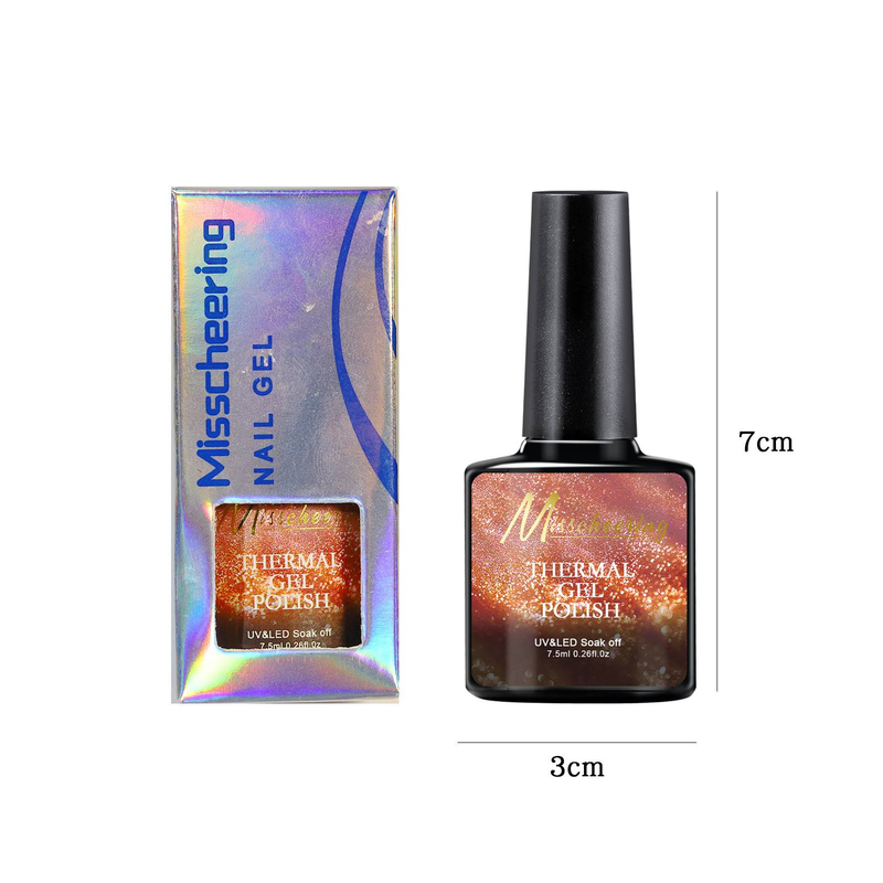 "3PCS"Temperature varying Aurora Broken diamond nail oil glue Opal Broken diamond glue canned glue Fairy color gradient nail_voghion.com