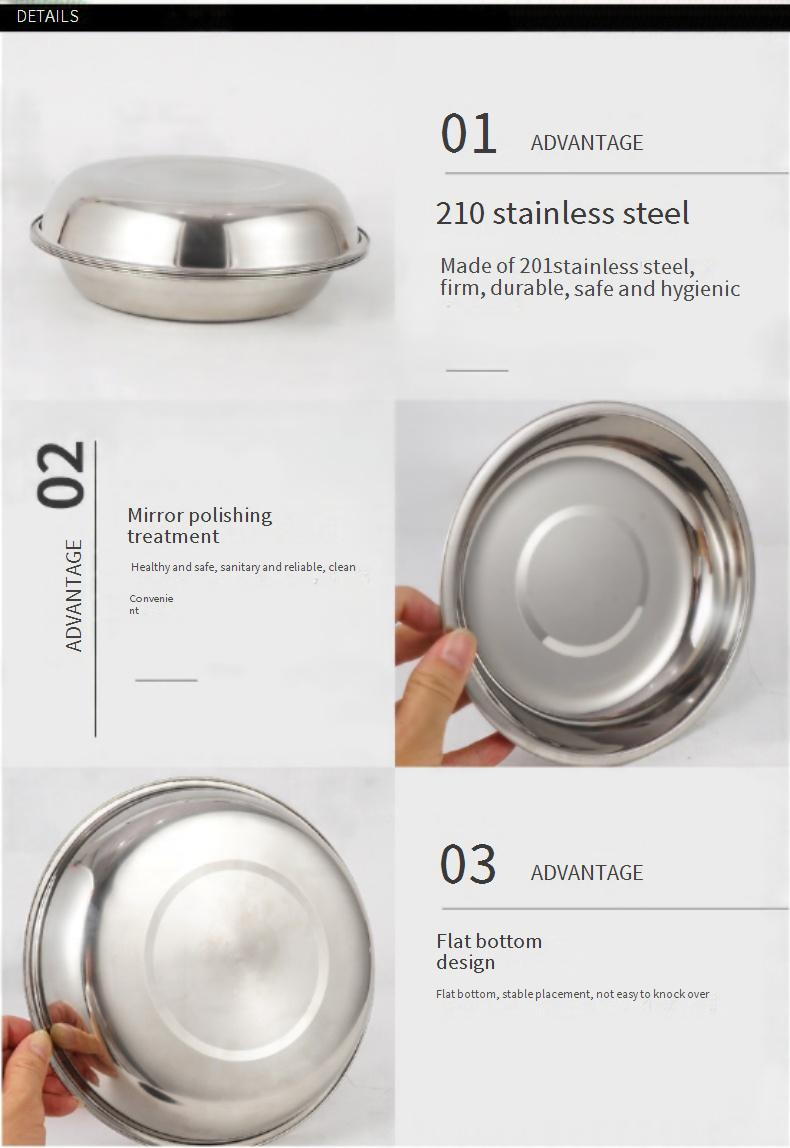 17-teiliges Ess-Set aus Edelstahl für den Außenbereich – Camping-Kochgeschirr mit Grillplatte, Suppenschüsseln und Tellern, tragbares Grillgeschirr für Roadtrips_voghion.com