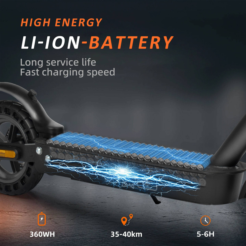 Vankel 500W Foldable Electric Scooter For Adults – 10" Tires, 36V 10Ah Battery, 35km Max Range, Dual Braking, App Control, ABE Approved_voghion.com