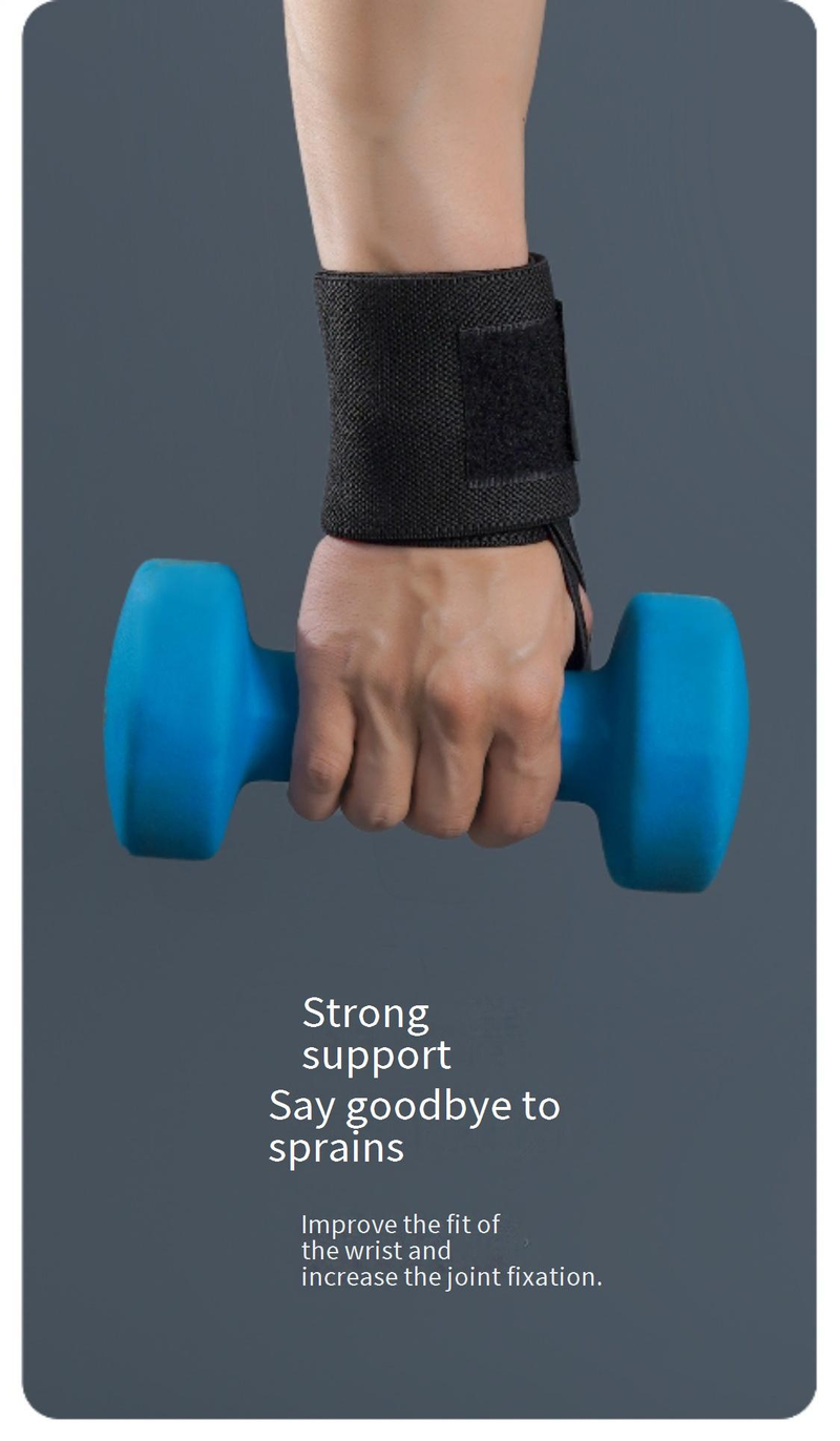 Pro-Grade Powerlifting Wrist Wraps For Men - Heavy Duty Support For Deadlifts, Bench Press & Weightlifting (Black, M/L Size, Pair) – Anti-Slip_voghion.com