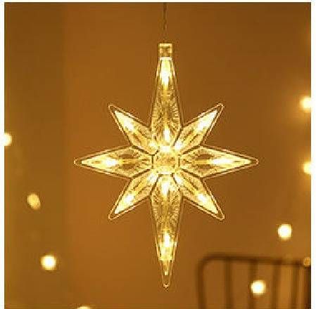 Luces LED navideñas con ventosa para ventanas: renos, muñecos de nieve, Papá Noel, estrellas y más. Ideales para el hogar y la tienda._voghion.com