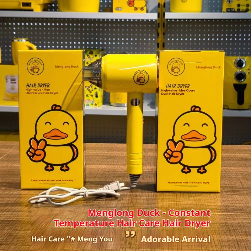 800W Brushless Motor With 3 Speed & Cool/Warm Air, UV-Coated Body & Overheat Protection (Lemon Yellow/White/Gray, Ideal For Home & Salon Use)_voghion.com