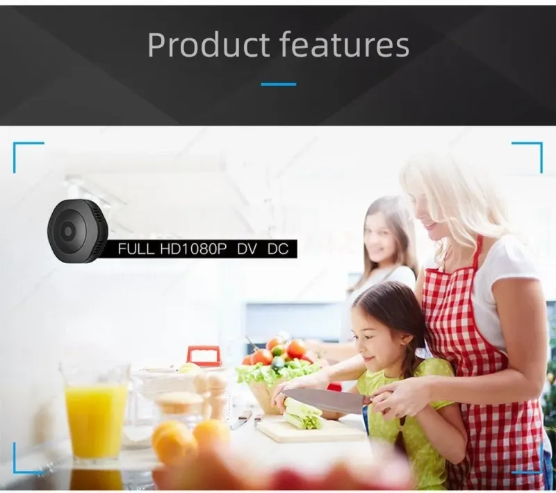 Mini cámara Wifi 4K 1080P HD Visión nocturna Cámara web IP inteligente para el hogar Vigilancia remota Micro videocámaras Portátil Invisible_voghion.com