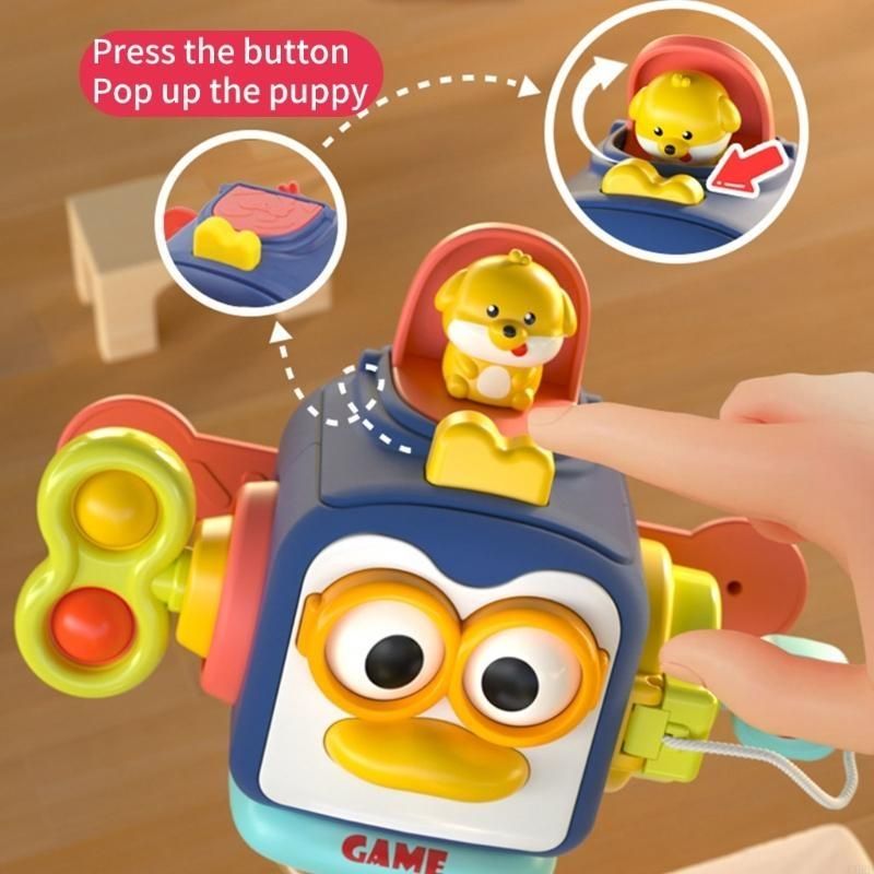 Montessori Infant Puzzle Early Stimulation Baby Toys Activity Cube Busy Ball Baby Training Busyboard Sensory Toys For Ch_voghion.com
