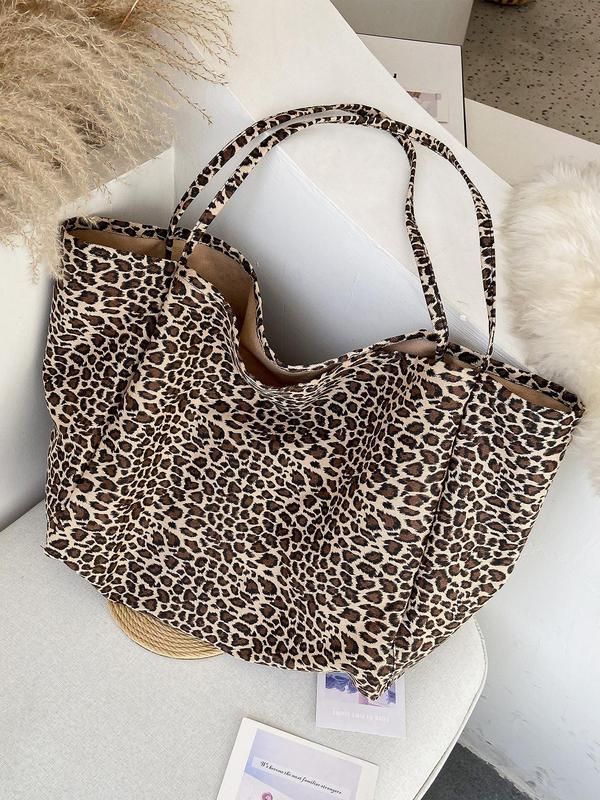 Leopard Print Handbags Shoulder Bags Tote Bags Stylish And Versatile_voghion.com