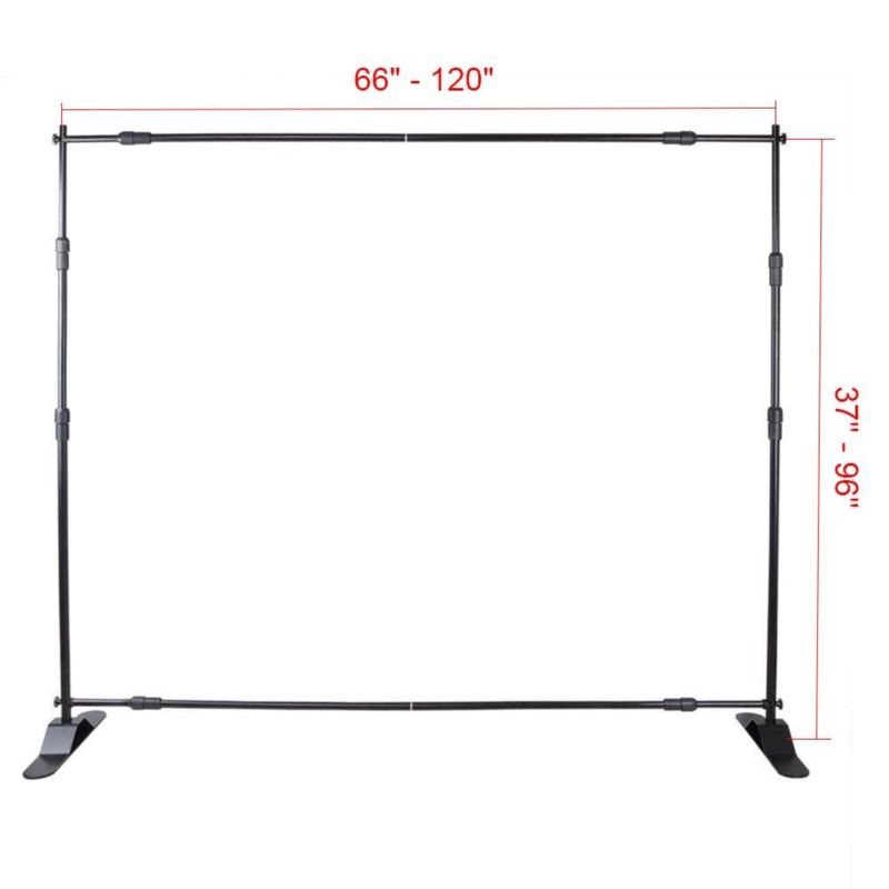 10pcs 8' X 8' - 10' X 8' Backdrop Banner Stand Step And Repeat Adjustable Telescopic Height And Width_voghion.com