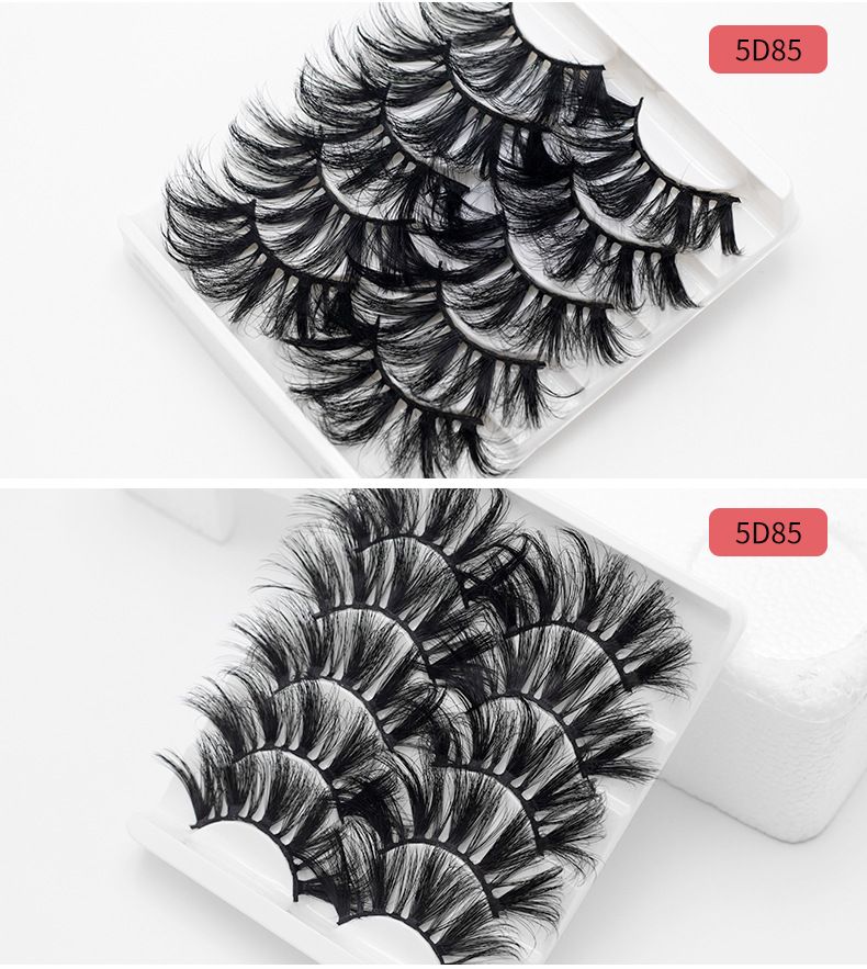 Lash extension set 25mm thin thick false eyelashes Soft natural eyelashes curling multi-layered messy false eyelashes_voghion.com