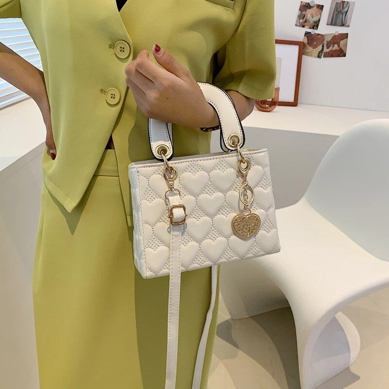 Handtasche 2021 Marke Totes Hohe Qualität Mode Klassische Stepp Quadratischen Griff Tasche Frauen Umhängetaschen_voghion.com