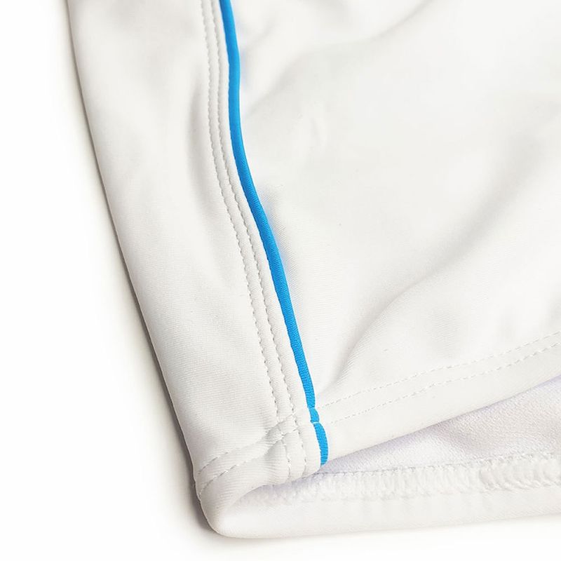 UXH - Boxer da bagno da uomo con stampa tascabile, semplici pantaloncini da spiaggia con etichetta piccola e arcobaleno, alla moda_voghion.com