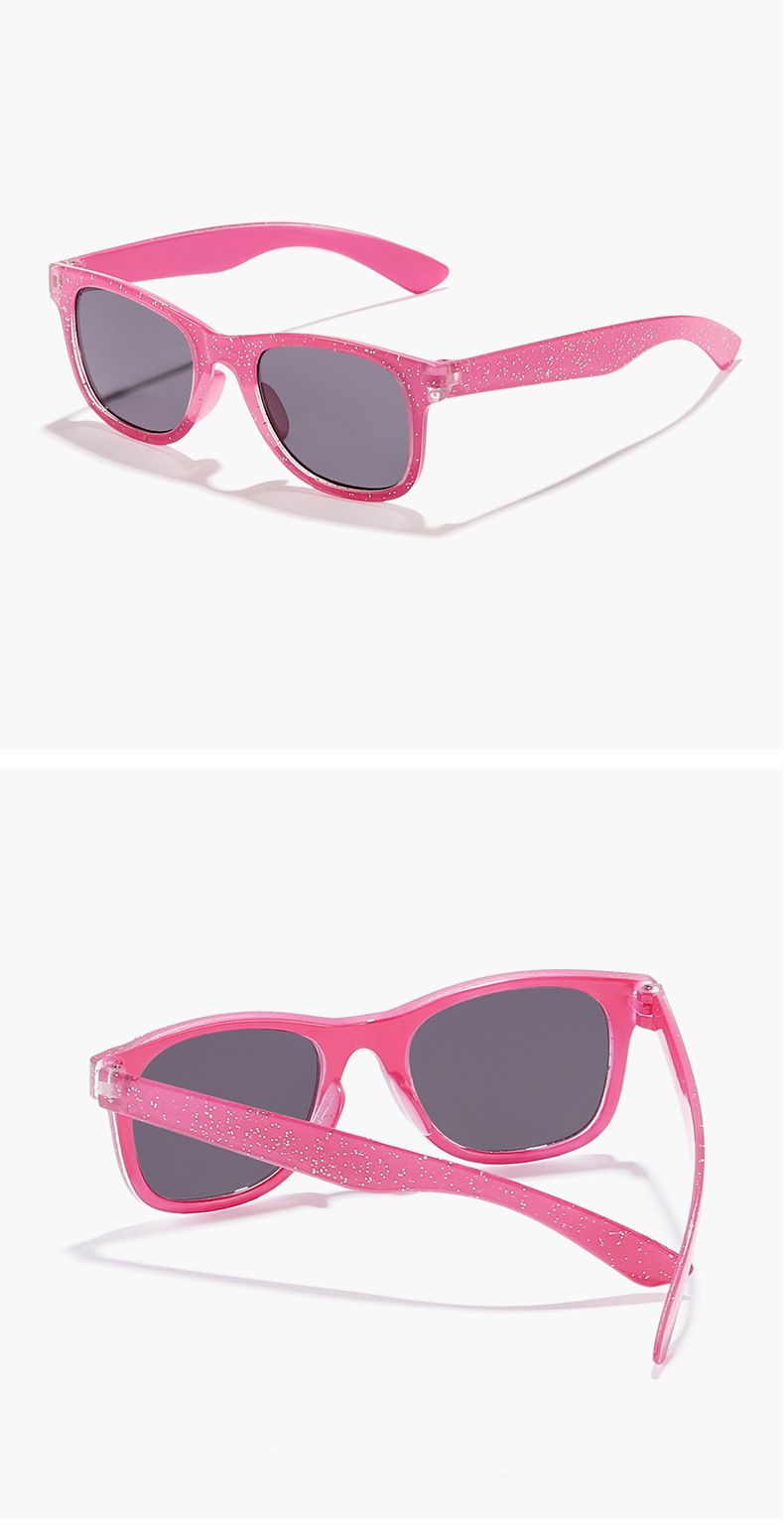 2024 nuovi fantastici occhiali da sole quadrati lucidi colorati per bambini ragazze trendy alla moda occhiali da sole carini occhiali per bambini_voghion.com
