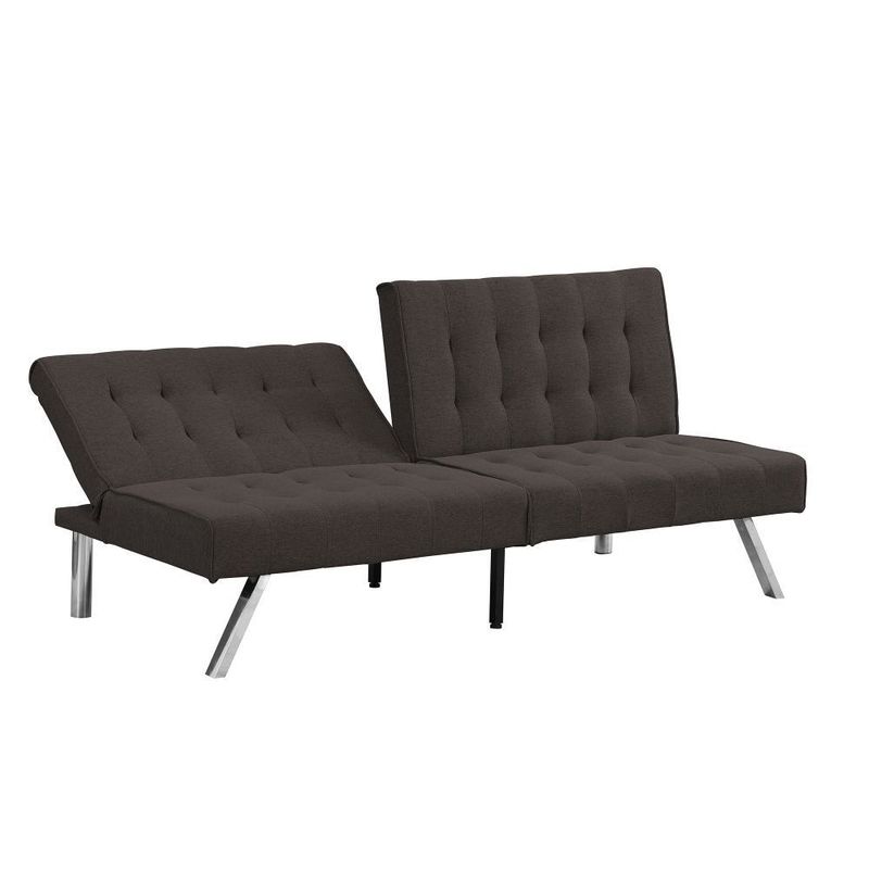 WOOD FRAME, STAINLESS LEG, FUTON, SOFA BED Espresso_voghion.com
