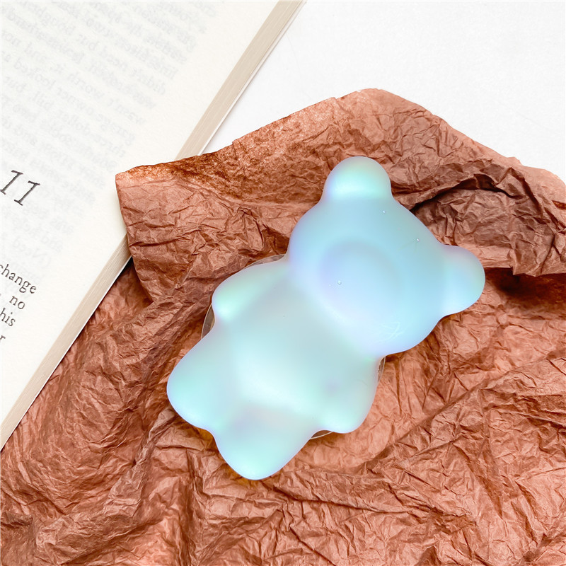 Handy-Airbag-Halter Koreanisches Instagram Minimalistisches Dreidimensionales Bären-Gradientenlaser-gefrostetes Desktop-Luftkissen_voghion.com