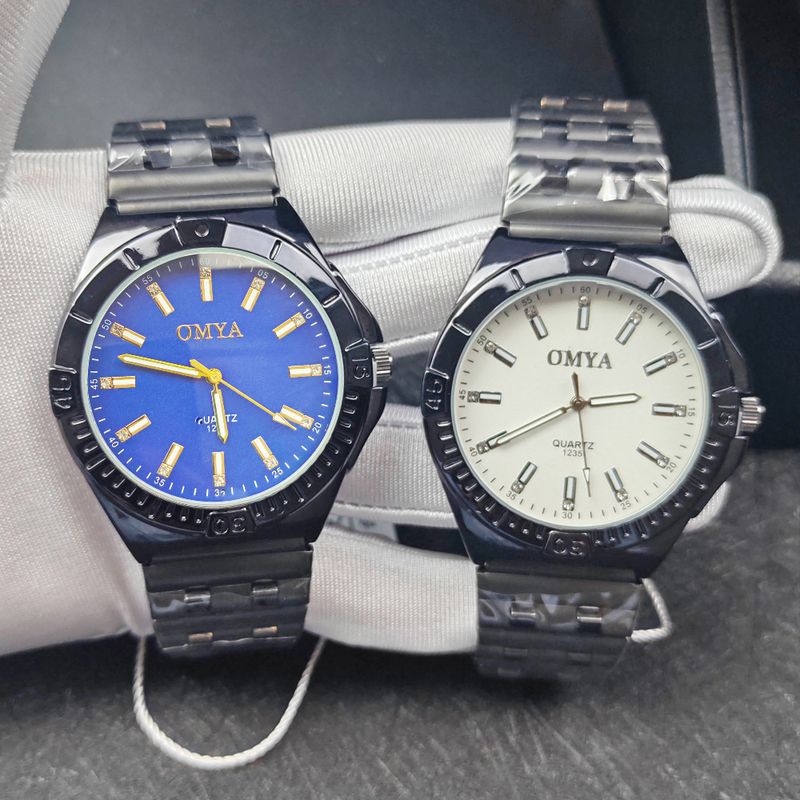 Herrenuhr Brieftasche Geschenkbox Set wasserdichte Quarzuhr Stahlarmband_voghion.com