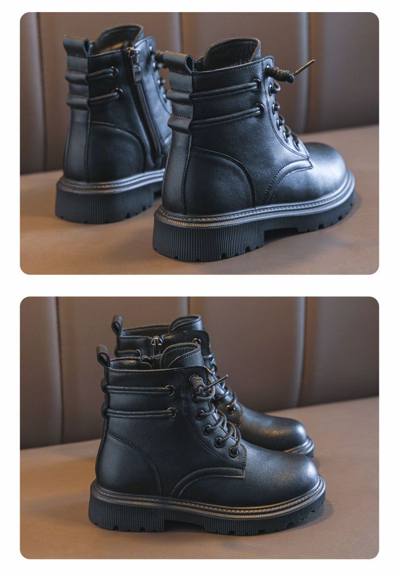 Poiste Martin 2024 uued sügis-talve poiste pehmed paksud keskmised ja suured lastejalatsid lumesaapad_voghion.com