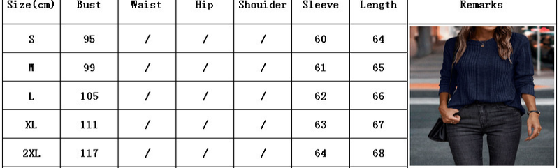 Women's Clothing casual solid color warm long-sleeved T-shirt_voghion.com