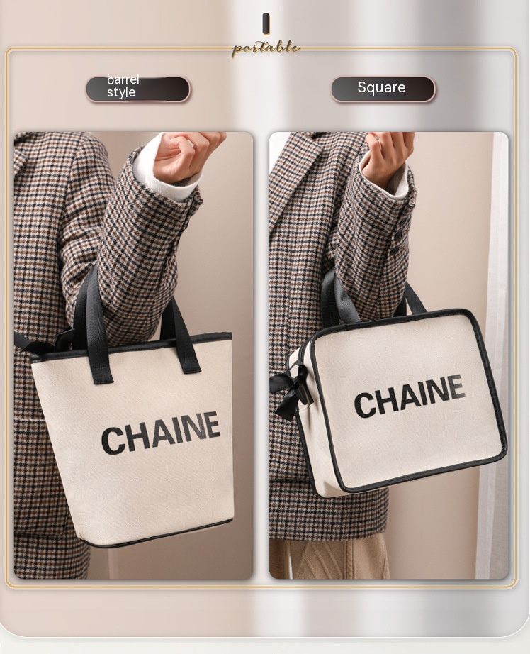 La nuova borsa portaoggetti in tela di grande capacità, pratica borsa da gita, borsa per il trucco portatile di alta qualità in stile viaggio_voghion.com