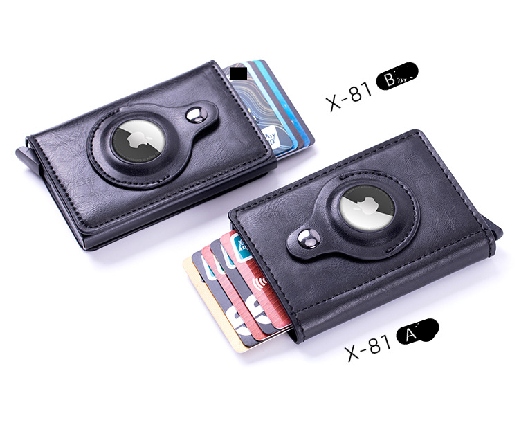 Airtag location tracker pickup wallet can be installed, simple creative business multi-function wallet wallet card Package X-81_voghion.com