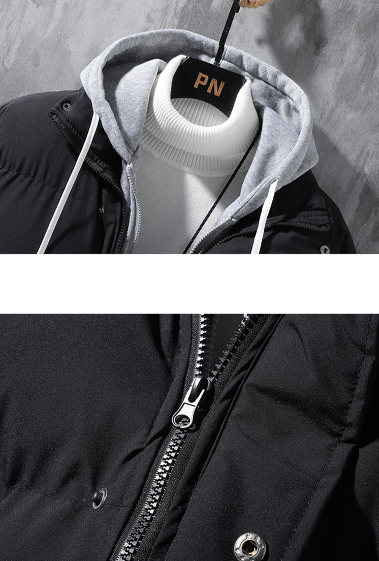 Herrenbekleidung Herren Baumwollmantel Winter neuer Stil Trend hübscher winddichter warmer Baumwollmantel locker lässig dicke Kapuzenbaumwolle_voghion.com