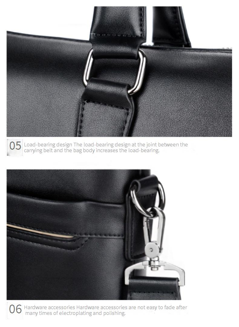 Vīriešu somas Vīriešu ikdienas biznesa portfelis Horizontāla versija Daudzfunkcionāla rokassoma Viena pleca soma Crossbody_voghion.com