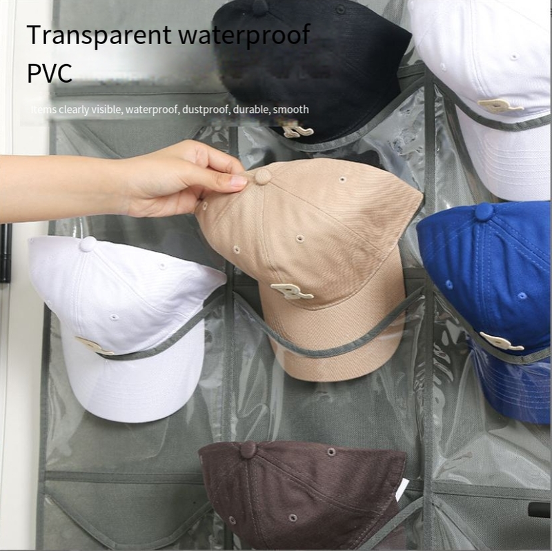 Storage Hanging Bag Transparent Pocket Door Hanging Bag Baseball Hat Storage Bag New Hanging Storage Bag_voghion.com