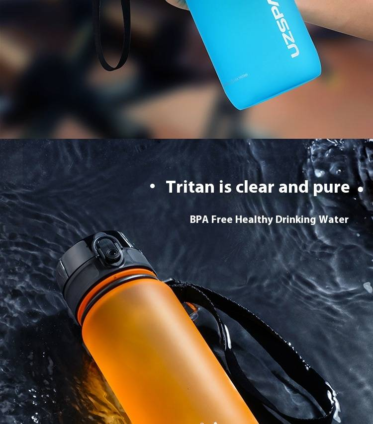 32oz Plastikwasserflasche - Auslaufsicherer und langlebiger Sportbecher für Fitnessstudio, Wandern, Schule (BPA-frei, mit Karabinerhaken, 2er-Pack)_voghion.com