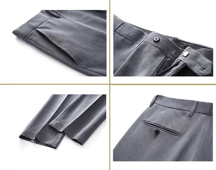 Men's Casual European And American Business Fine Striped Suit, Groom And Best Man Wedding Banquet Two-piece Suit + Waistcoat + Long Pants_voghion.com