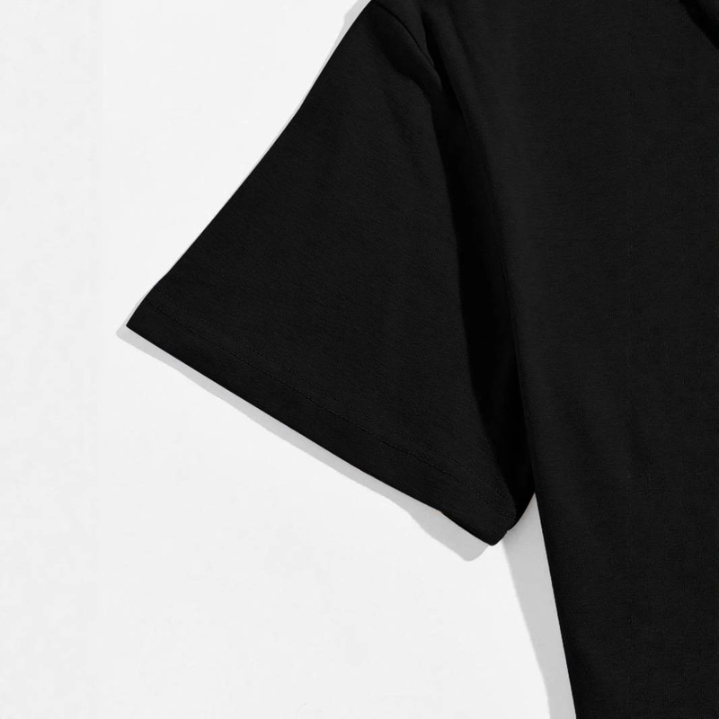 Men's Clothing Follow The SUNNAH Bold Text Print Men's Short Sleeve T Shirt Daily Use, Gym And Outdoors_voghion.com