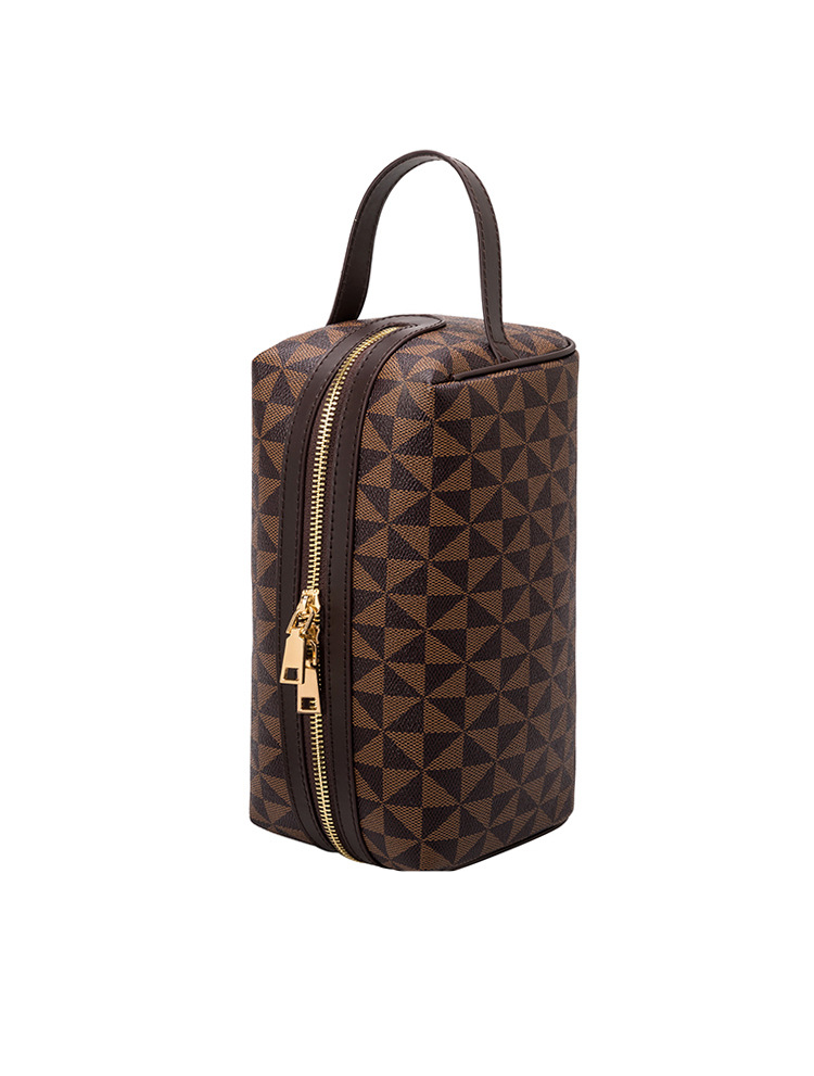 Printed Cosmetic Bag - Large Capacity Travel Toiletry Organizer (Portable & Stylish, Korean Trendy Design)_voghion.com