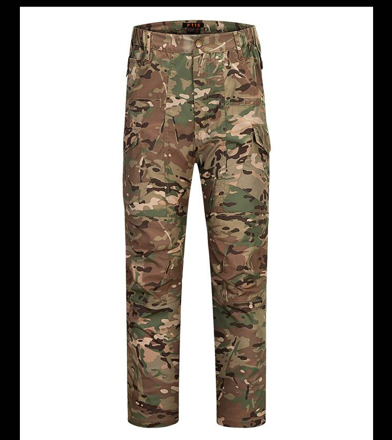 Tactical Camo Shirt & Pants Set For Men - Quick-Dry, Breathable, Durable Outdoor Combat Uniform With Moisture-Wicking (Multiple Sizes & Colors)_voghion.com