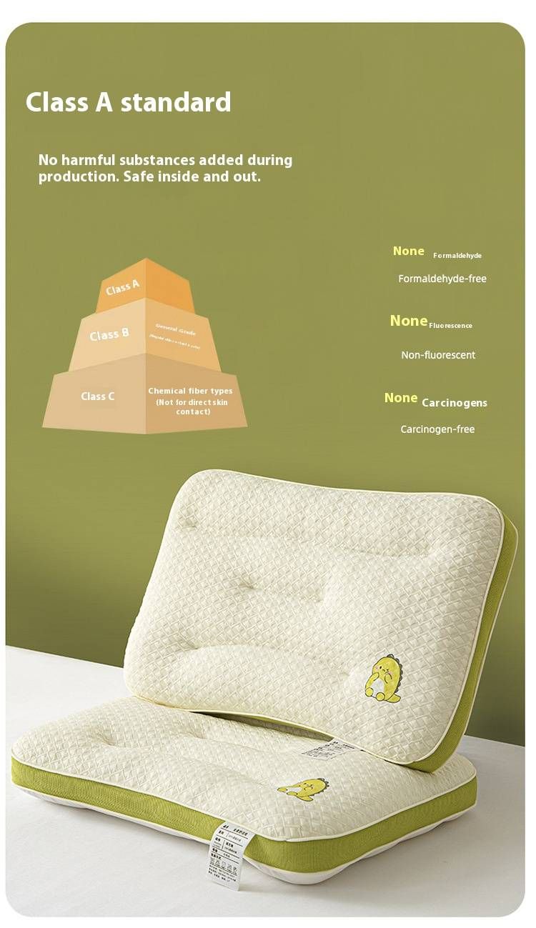 Cuscino per bambini con cartoni animati – Cuscino in fibra di poliestere morbido e di supporto per bambini (30x50 cm/40x60 cm), design con dinosauri e cani, leggero e traspirante_voghion.com