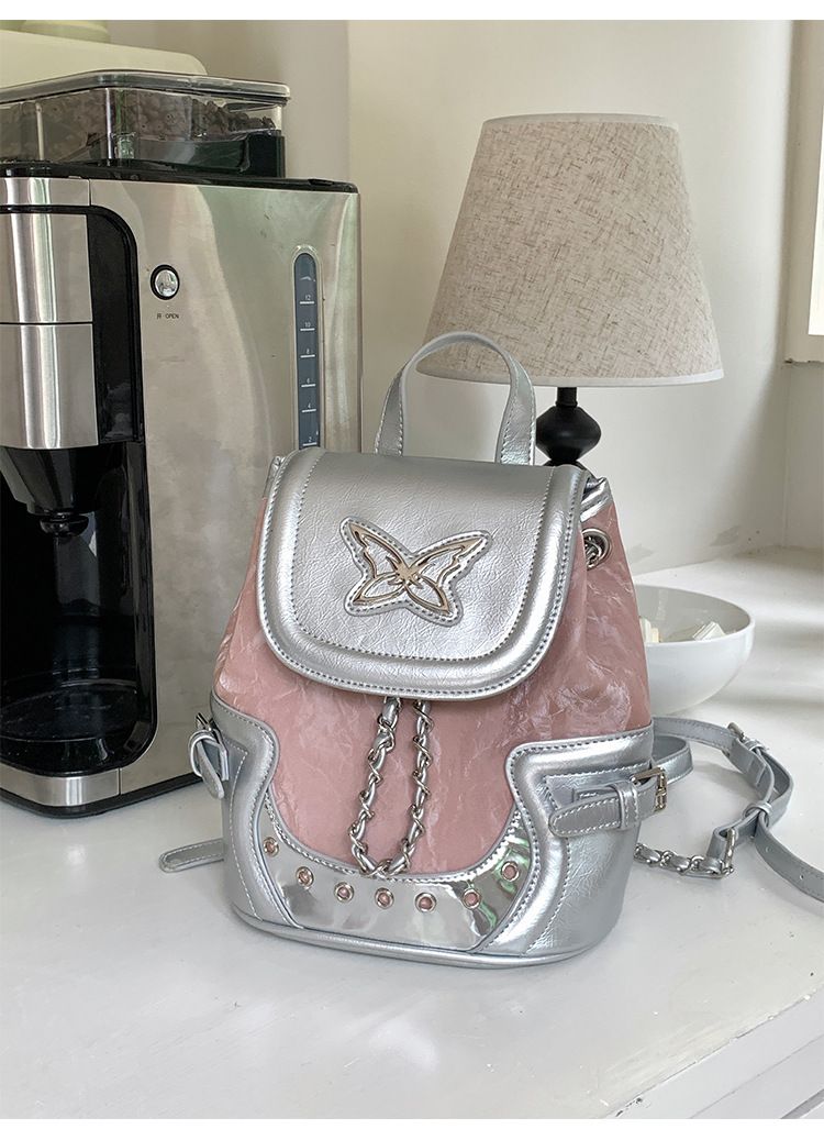 Commuter Fashion Backpack Versatile Chain-Strap Backpack 2025 Fall/Winter New_voghion.com