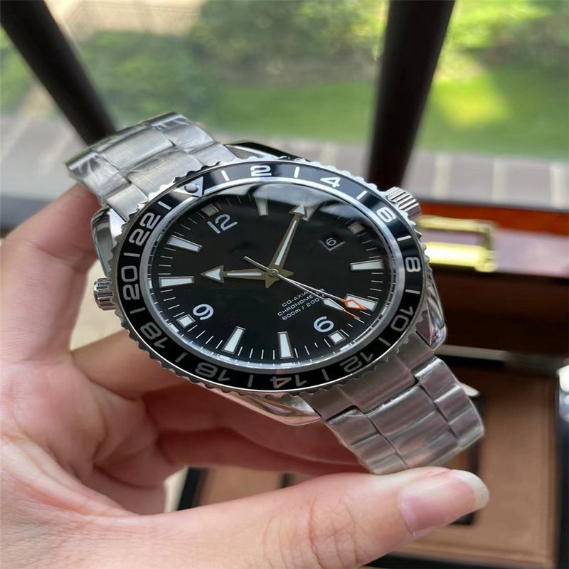 VS Haima 600 Quarter Orange Orologio da uomo completamente automatico meccanico sportivo di precisione con cinturino in acciaio in ceramica_voghion.com