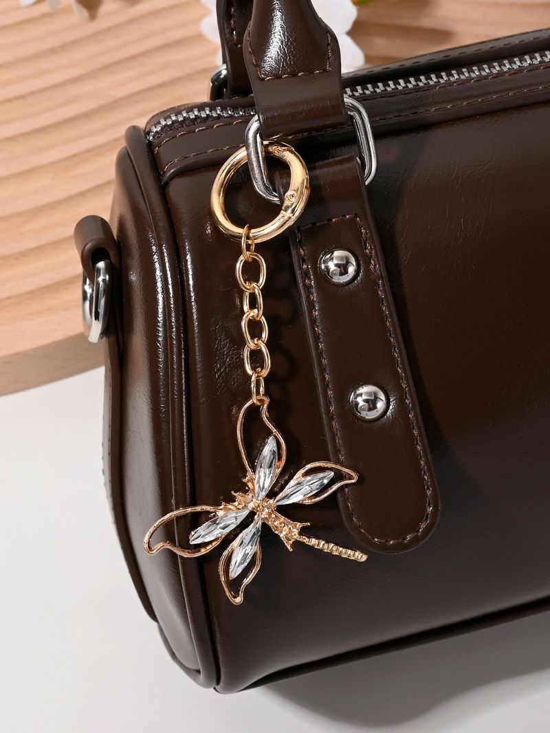 Portachiavi con diamanti intarsiati a forma di libellula, accessorio per borsa alla moda, custodia per telefono, ciondolo per fotocamera, ornamento_voghion.com
