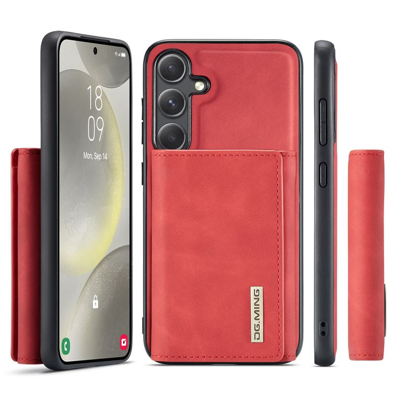 M1 per Samsung S24 Plus custodia per telefono portafoglio magnetico retrò S24 custodia protettiva portafoglio diviso due in uno_voghion.com