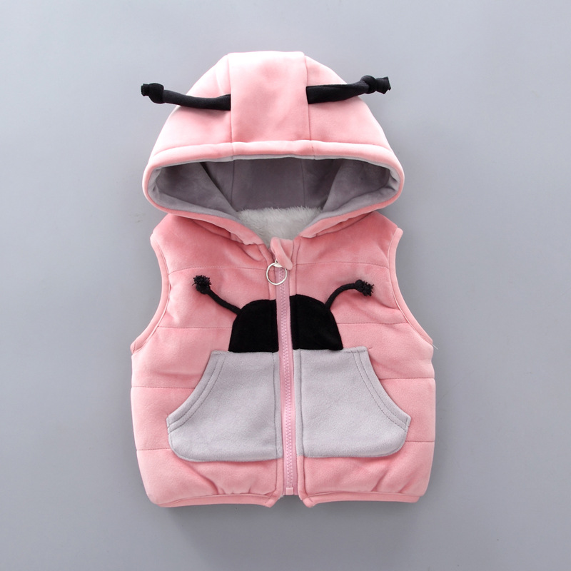 Babytøj børn plus fleece tyk tredelt hættetrøje kan åbnes i skridtet_voghion.com
