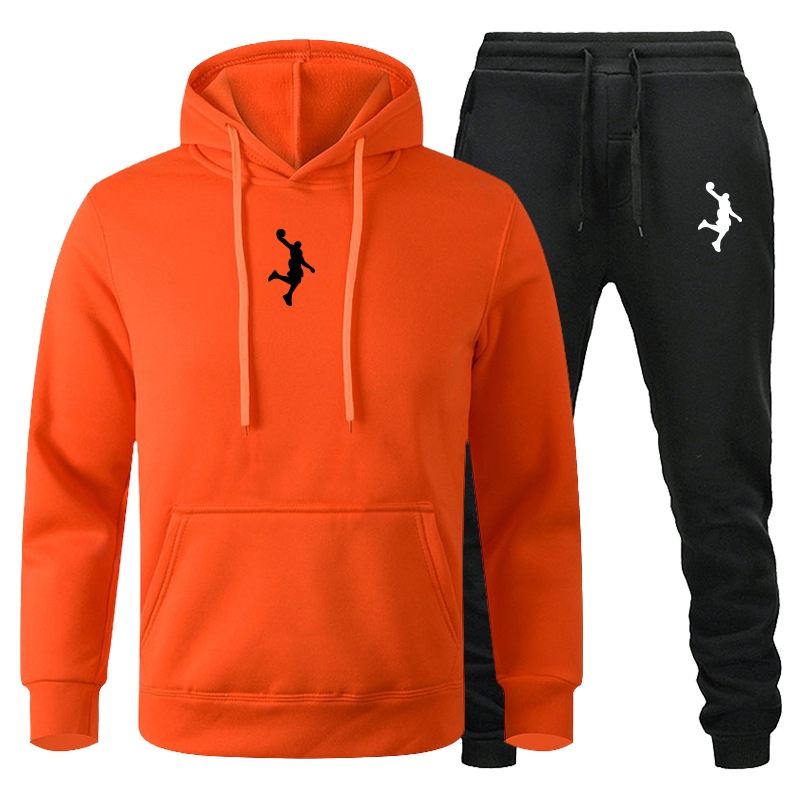 Ensemble de pulls pour hommes, vêtements de sport décontractés, ensemble de pulls pour couple à manches longues automne et hiver, ensemble de pantalons de salle de bain deux pièces_voghion.com